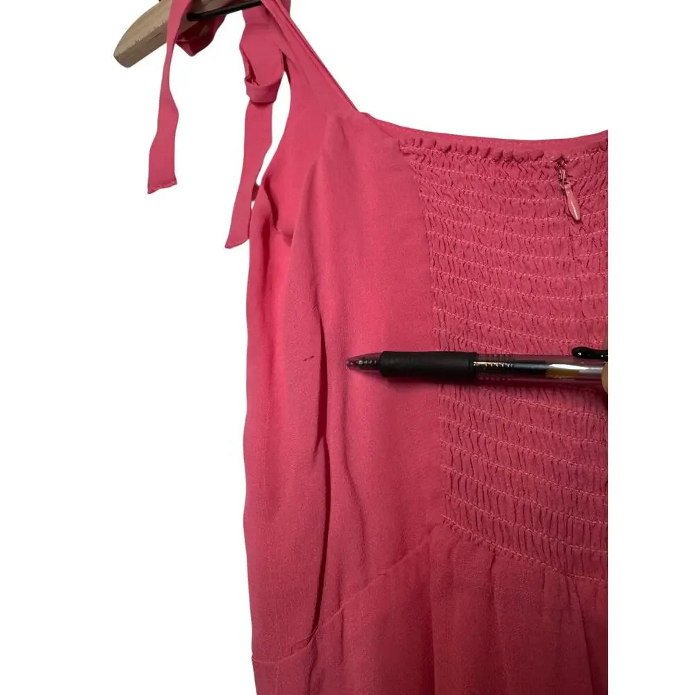 Reformation Annabell Dress Pink Tie Strap Size 4 NWT - Picture 12 of 13